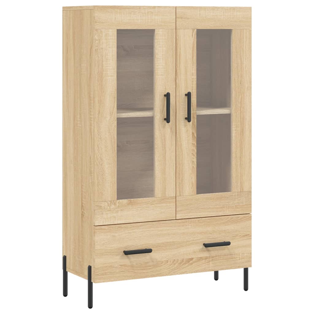 Highboard sonoma eik 69,5x31x115 cm konstruert tre