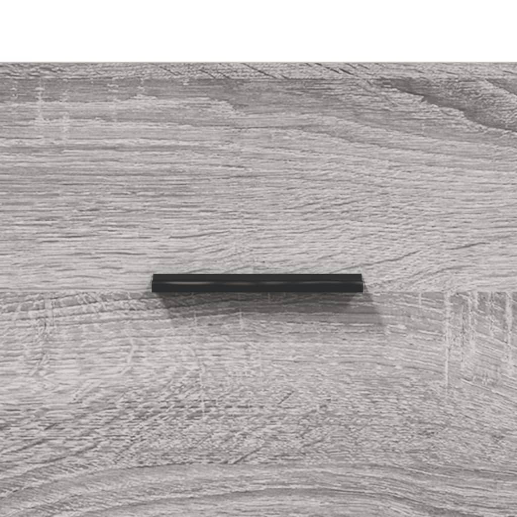 Highboard grå sonoma 69,5x31x115 cm konstruert tre