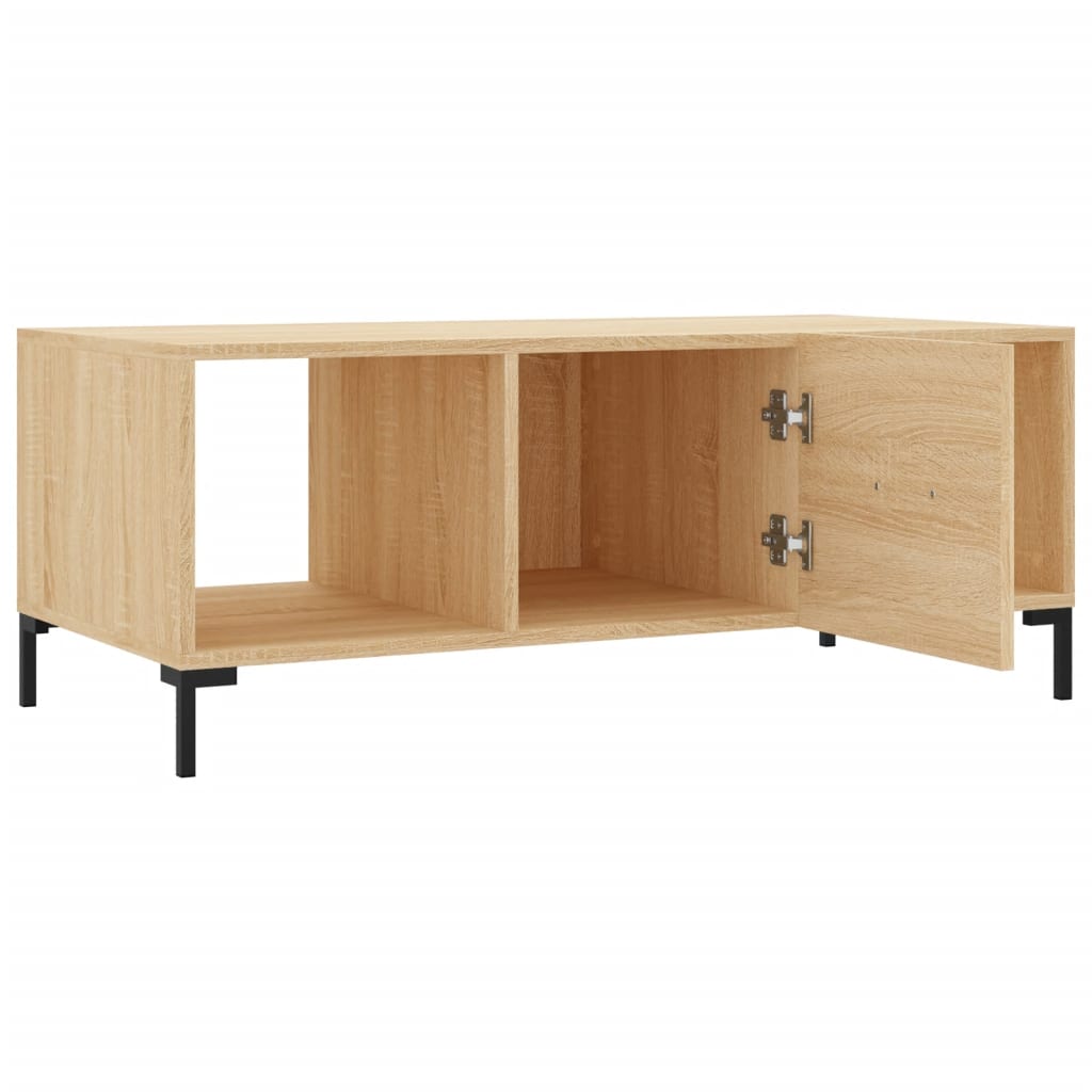 Salongbord sonoma eik 102x50x40 cm konstruert tre