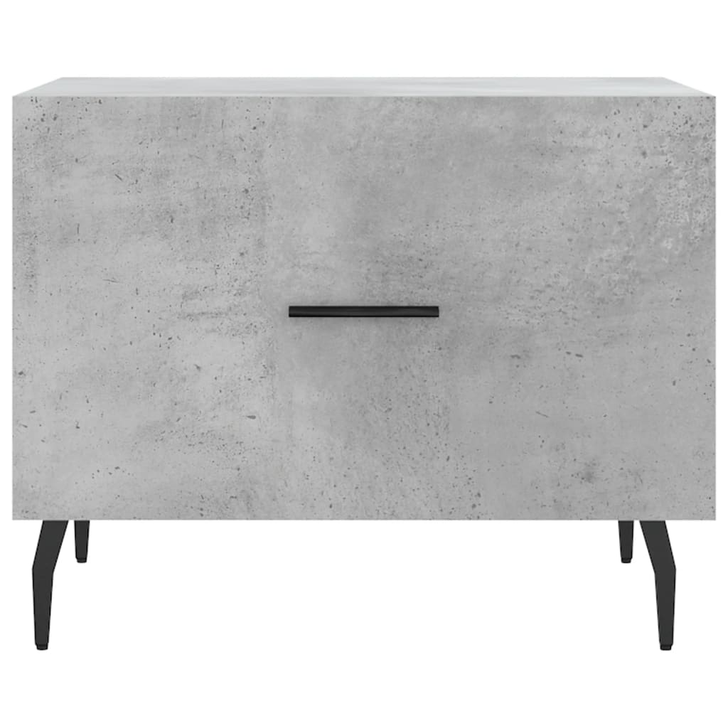 Salongbord betonggrå 50x50x40 cm konstruert tre