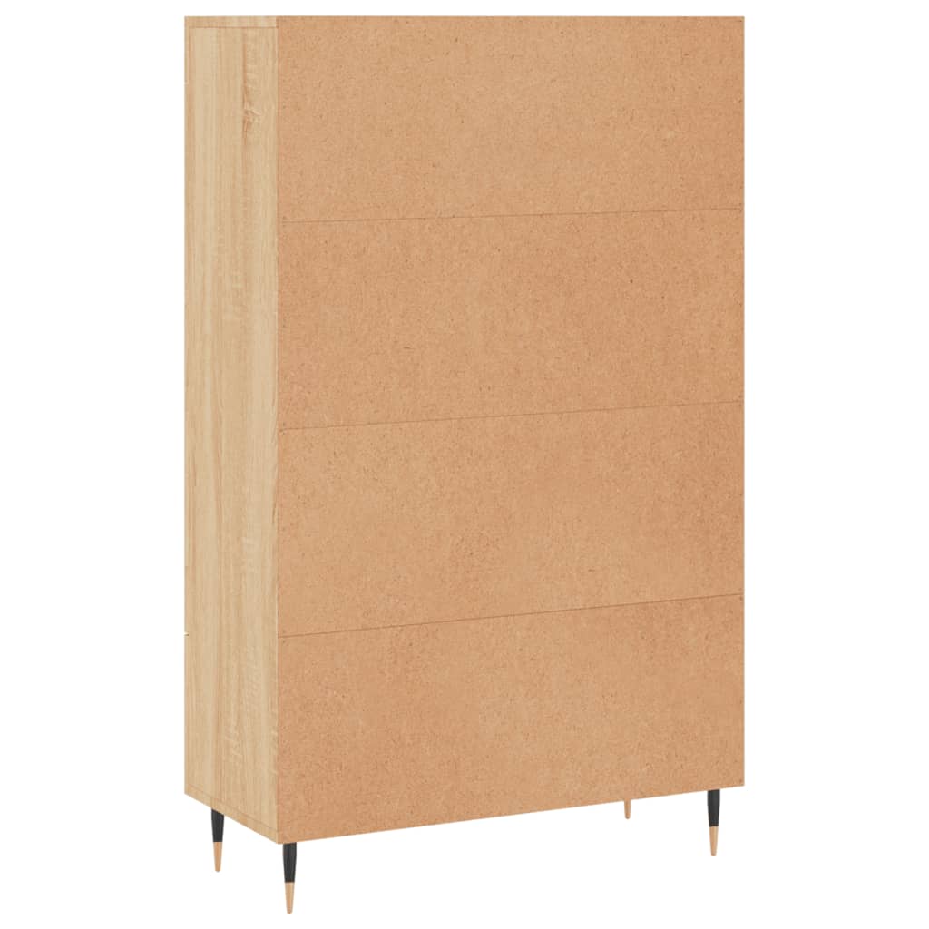 Highboard sonoma eik 69,5x31x115 cm konstruert tre