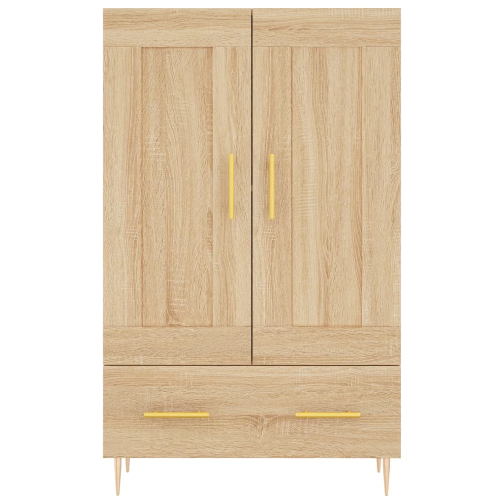 Highboard sonoma eik 69,5x31x115 cm konstruert tre