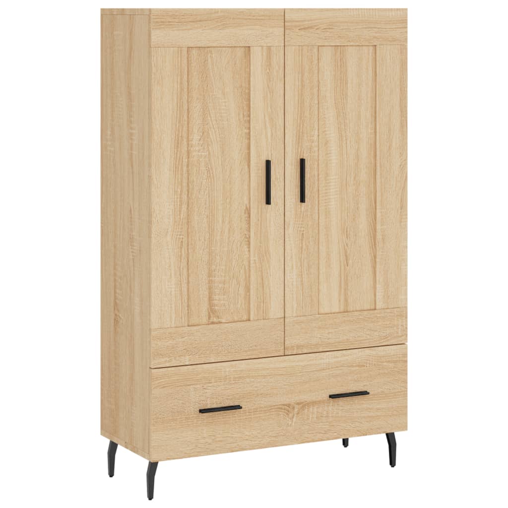 Highboard sonoma eik 69,5x31x115 cm konstruert tre