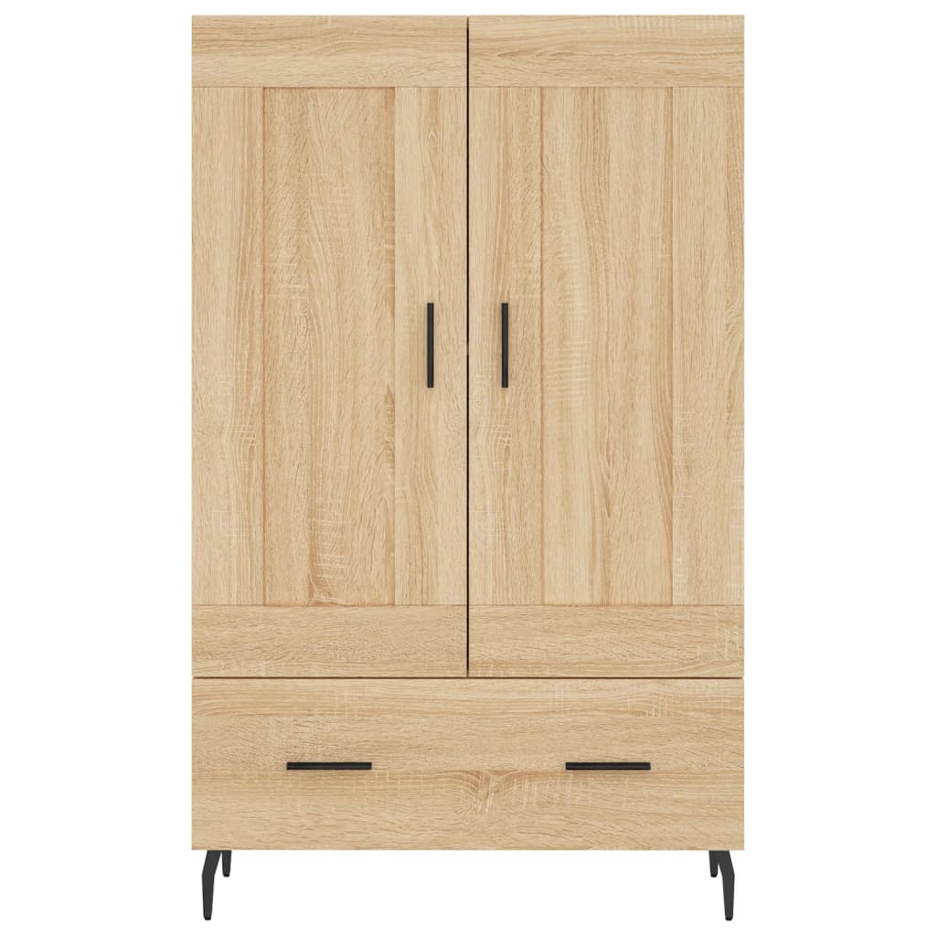Highboard sonoma eik 69,5x31x115 cm konstruert tre