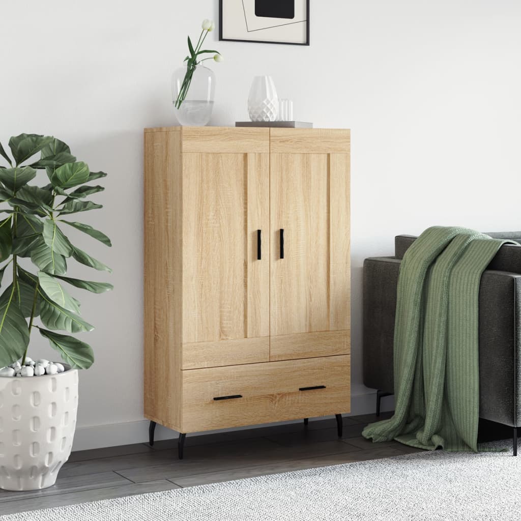 Highboard sonoma eik 69,5x31x115 cm konstruert tre