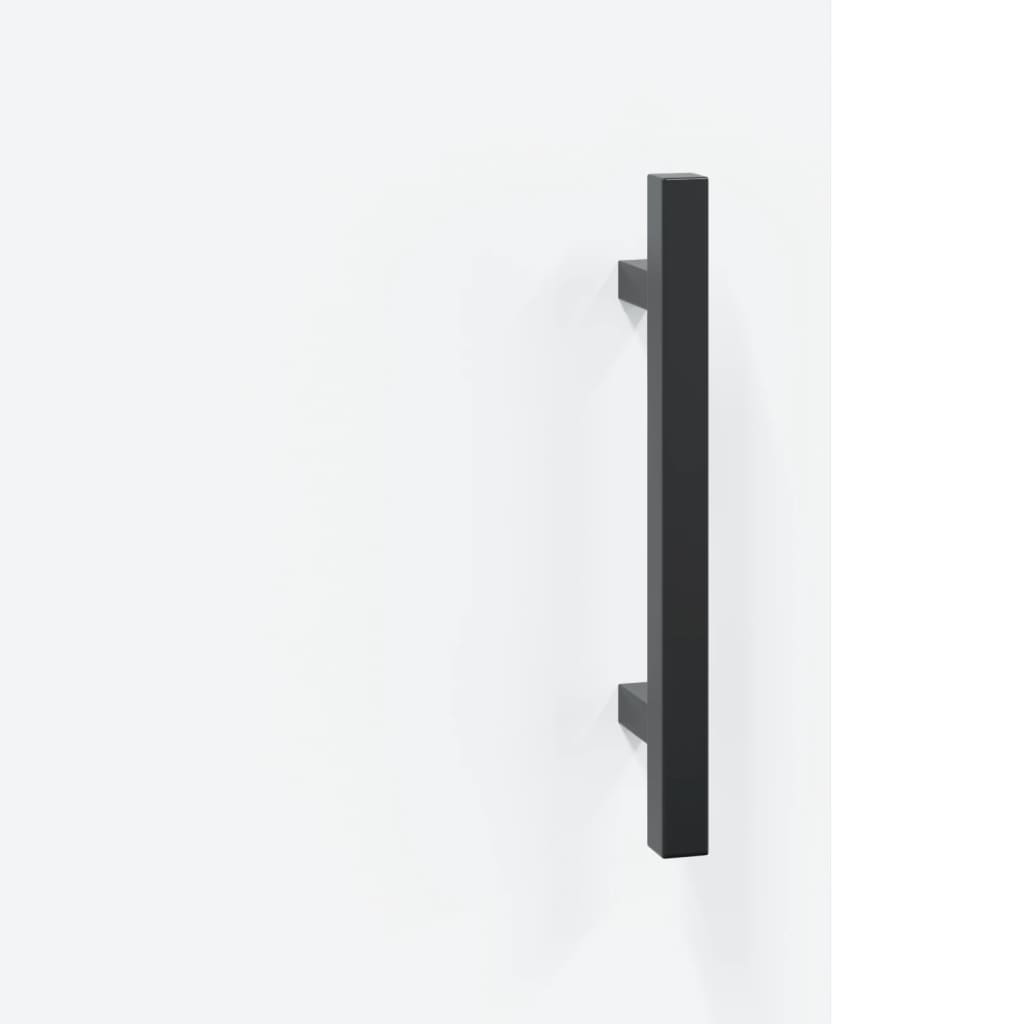 Highboard hvit 69,5x31x115 cm konstruert tre