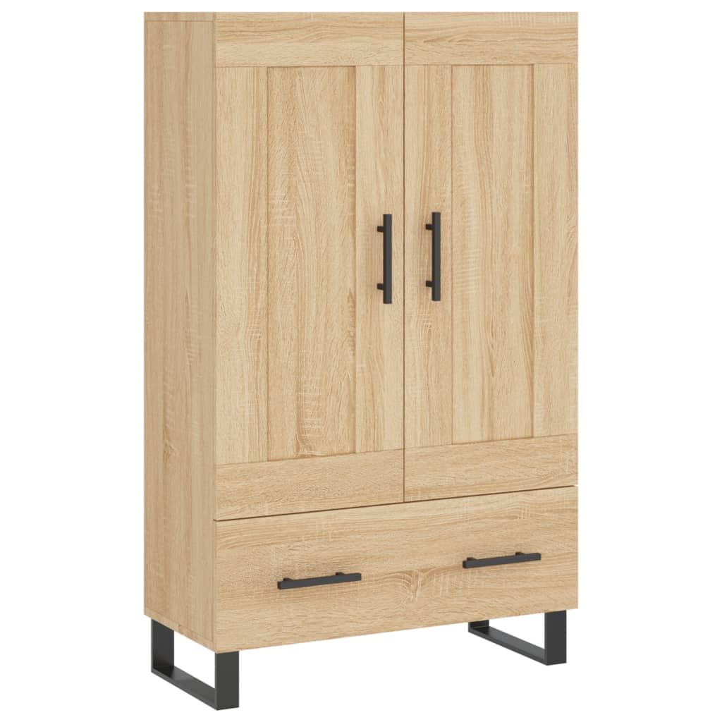 Highboard sonoma eik 69,5x31x115 cm konstruert tre