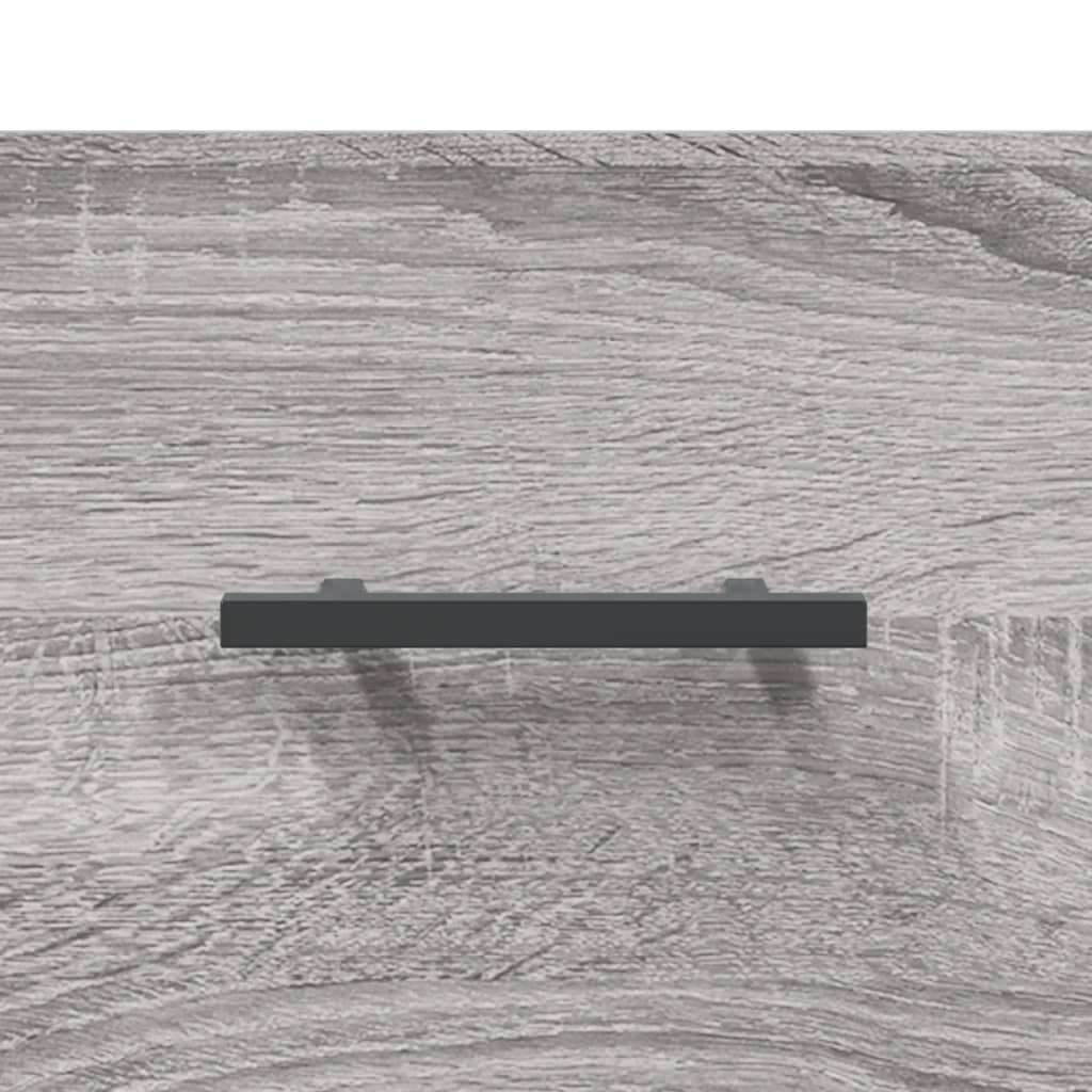 Highboard grå sonoma 69,5x31x115 cm konstruert tre