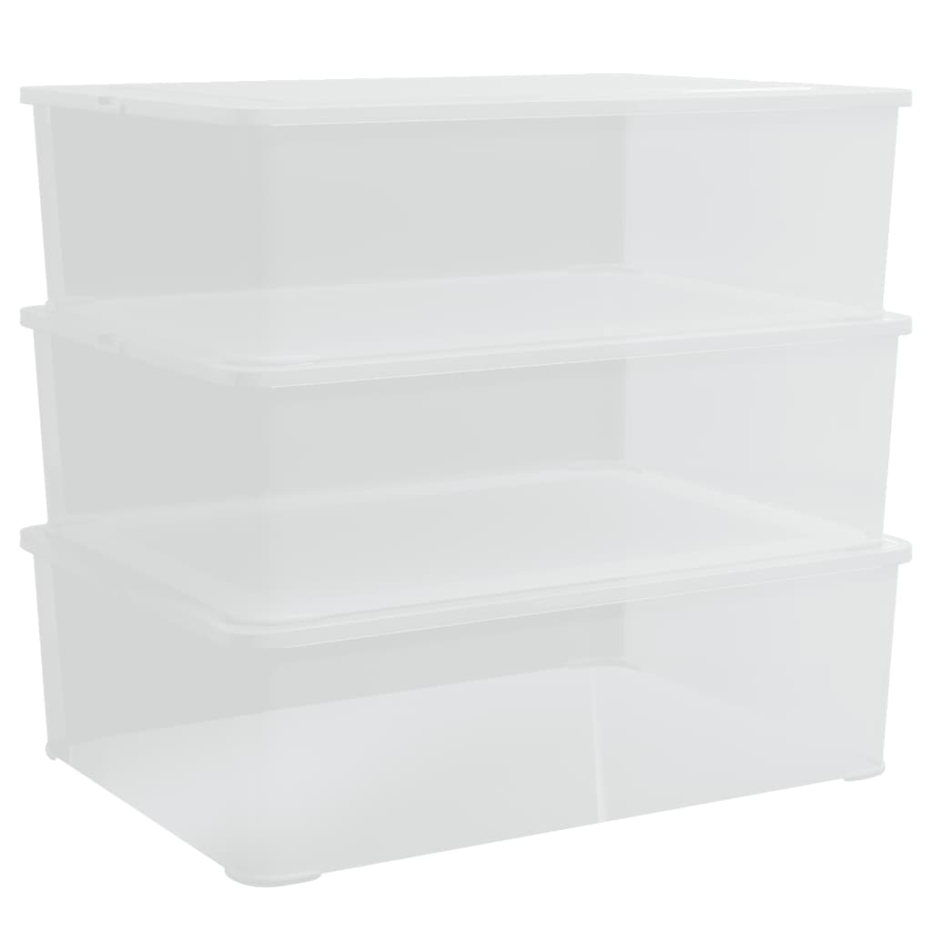 Putekasser plast 3 stk 25 L stablebar vidaXL