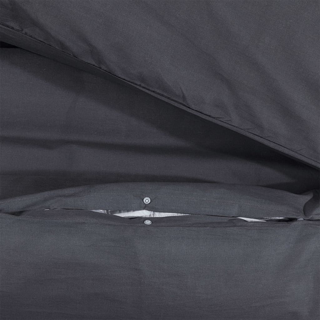 Sengesett svart 200x220 cm bomull