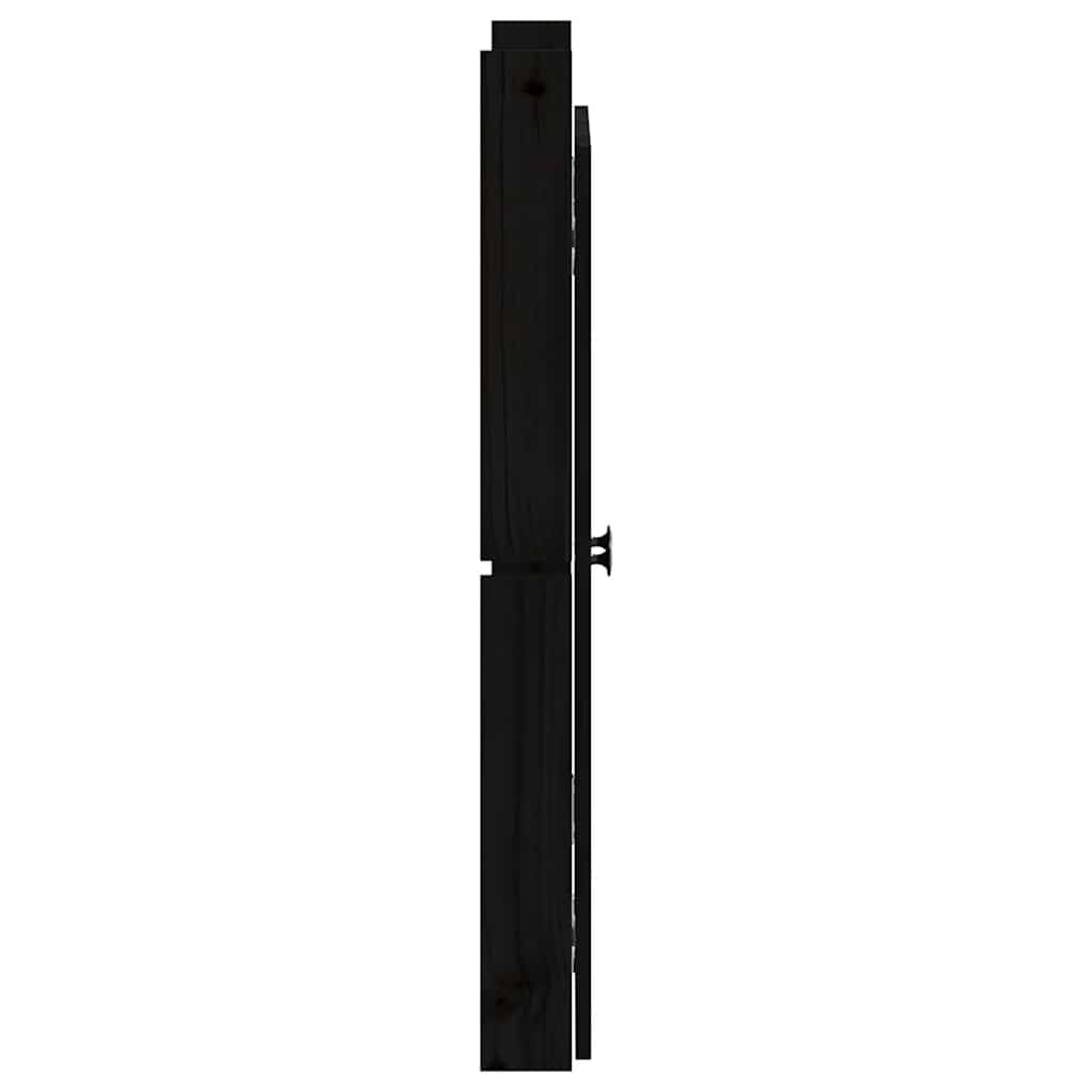 Utekjøkkendører MEPPEL svart 50x9x82 cm heltre furu