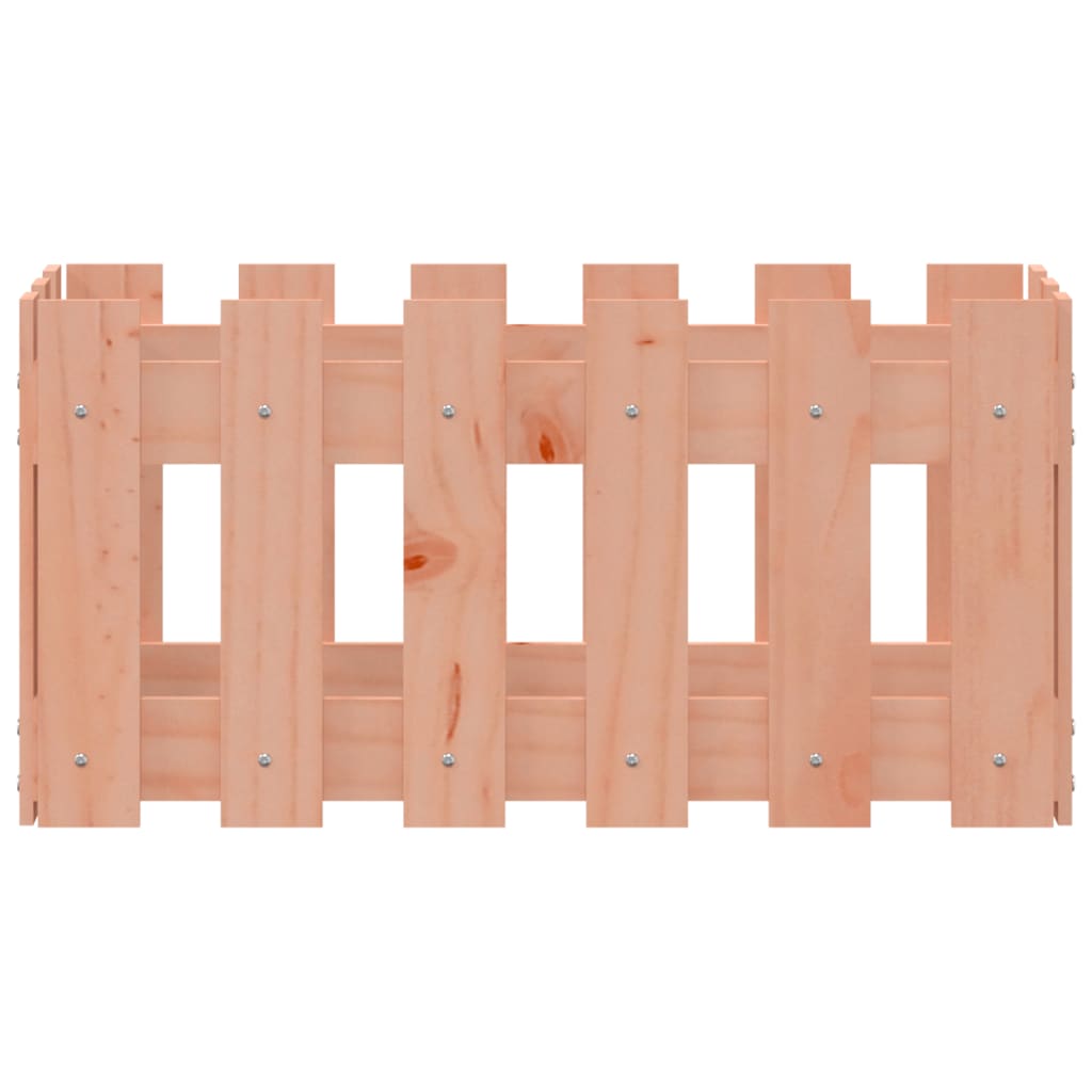 Plantekasse med gjerdedesign 60x30x30 cm heltre douglasgran