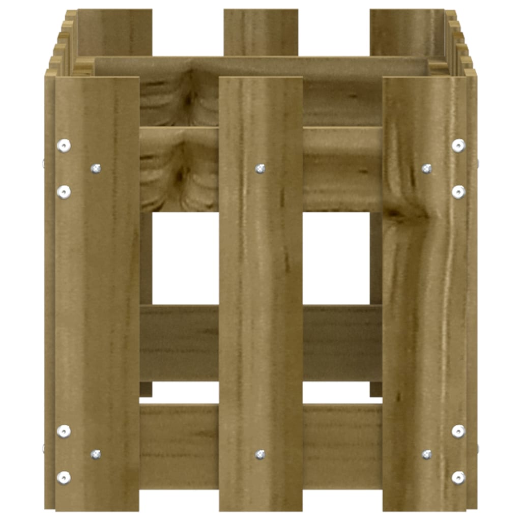 Plantekasse med gjerdedesign 60x30x30 cm impregnert furu