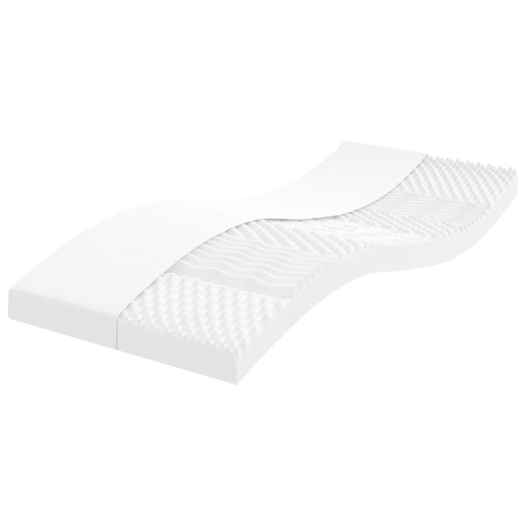 skummadrass hvit 90x190 cm 7-soners hardhet 20 ILD