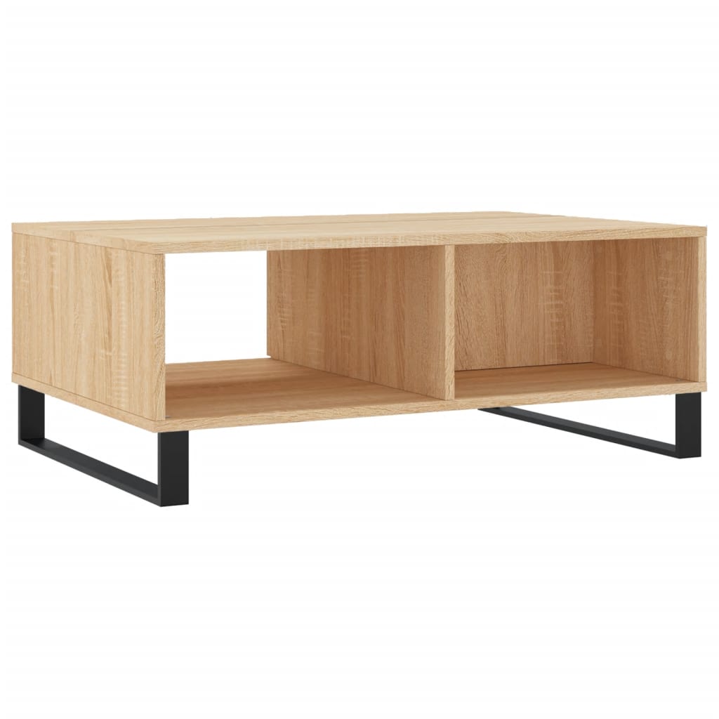 Salongbord sonoma eik 90x60x35 cm konstruert tre