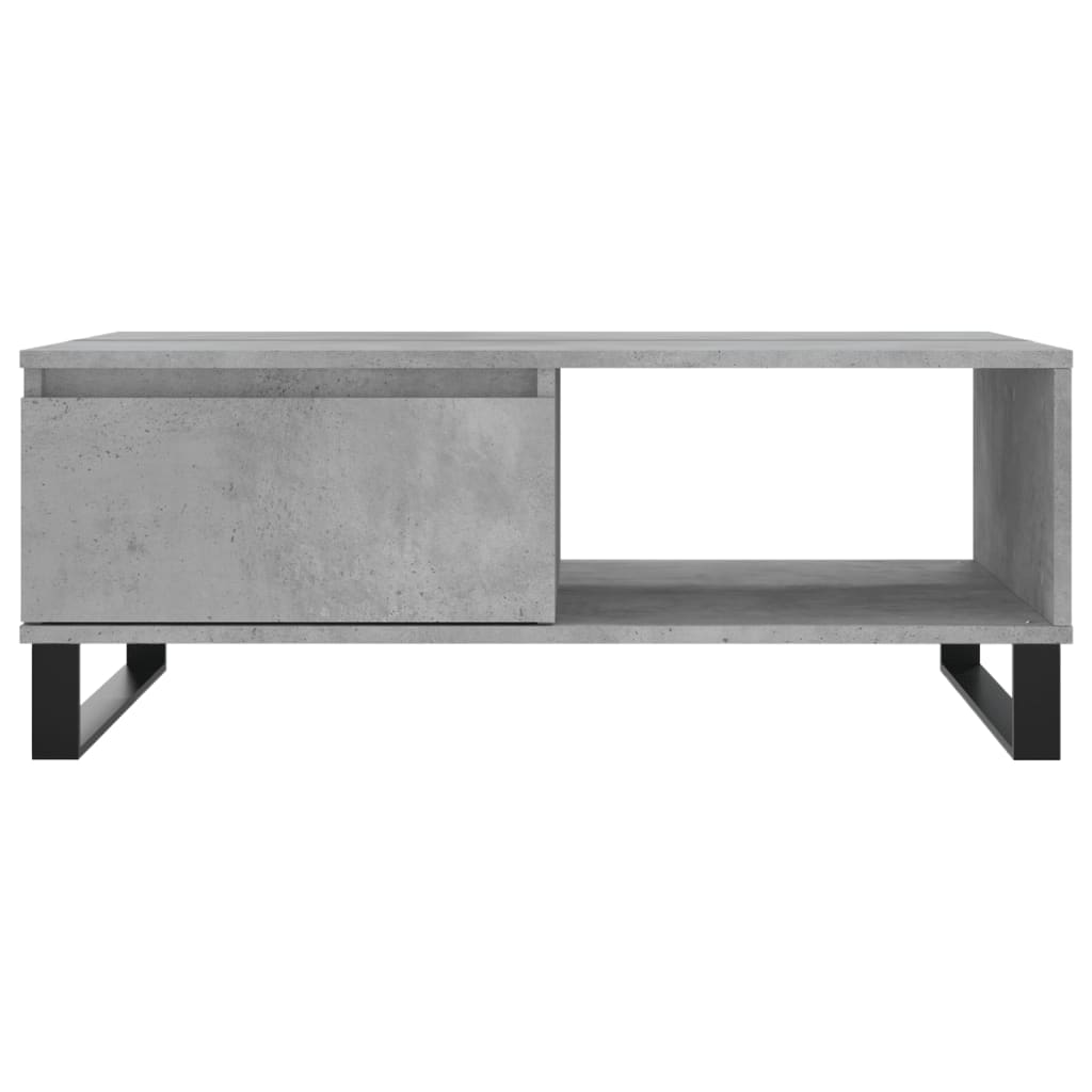 Salongbord betonggrå 90x60x35 cm konstruert tre