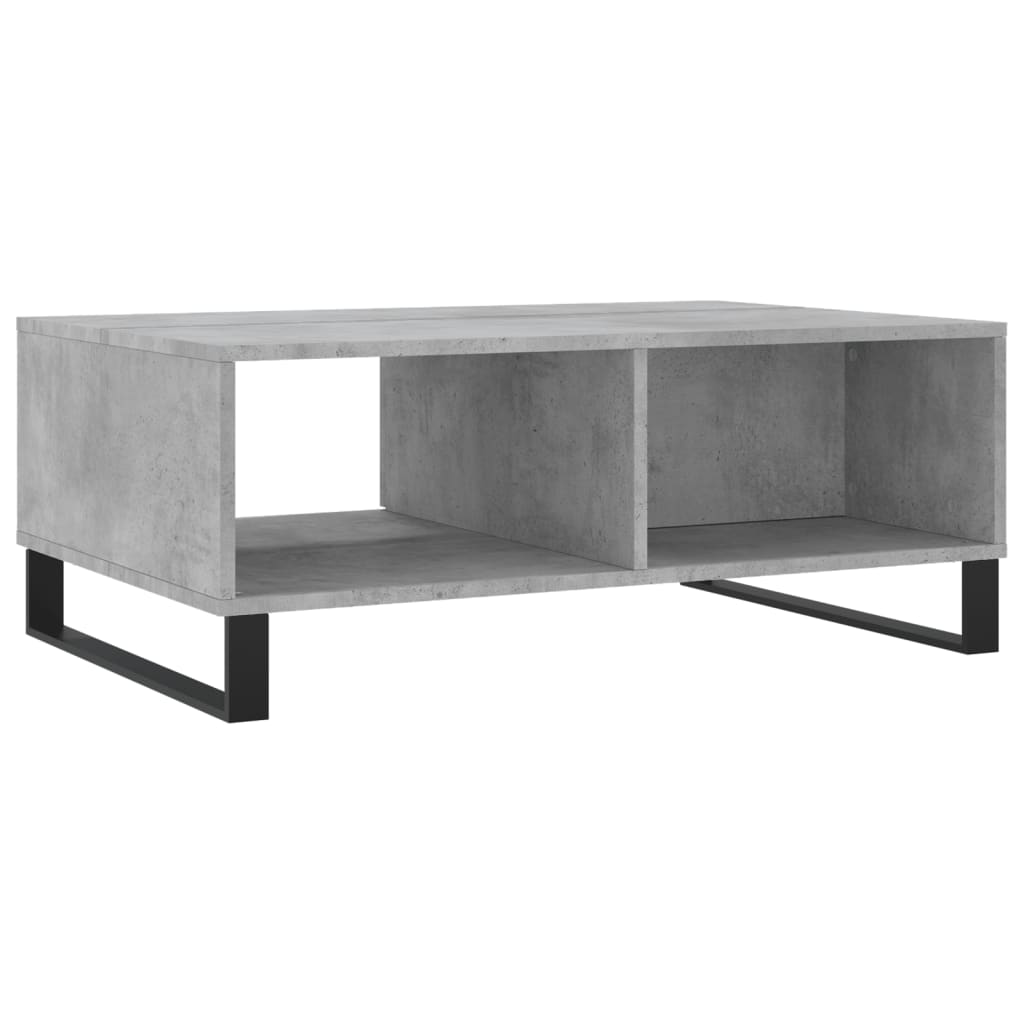 Salongbord betonggrå 90x60x35 cm konstruert tre