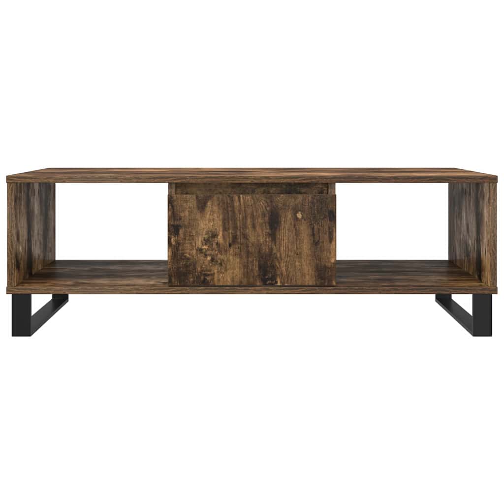Salongbord røkt eik 104x60x35 cm konstruert tre