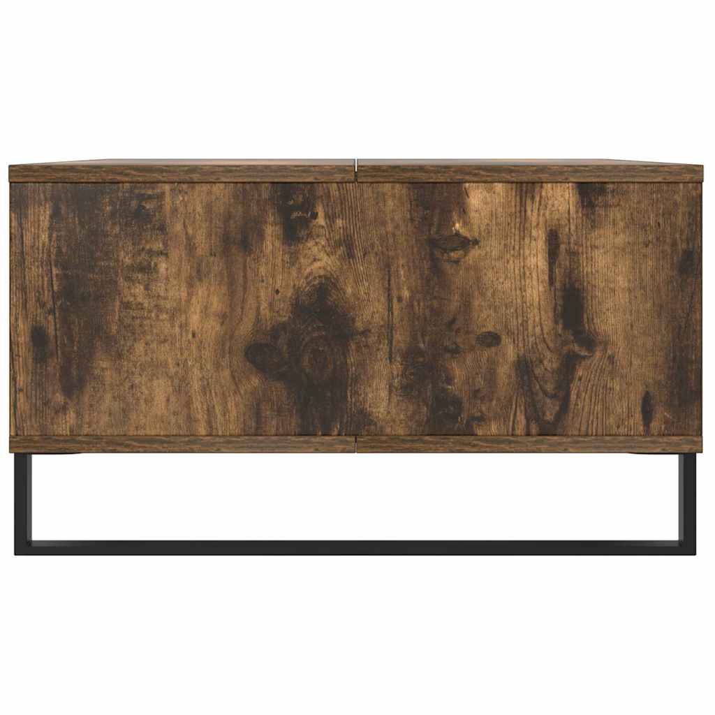 Salongbord røkt eik 104x60x35 cm konstruert tre