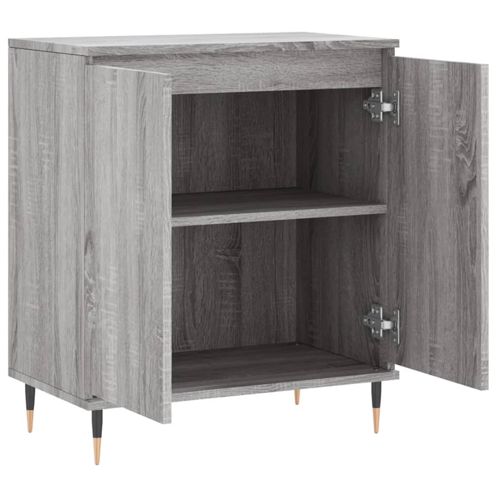 Skjenk grå sonoma 60x35x70 cm konstruert tre