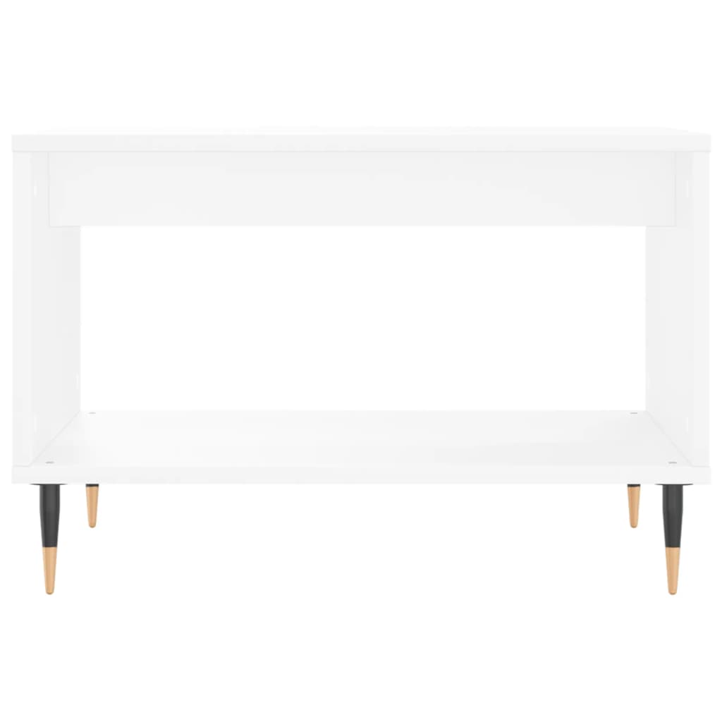 Salongbord hvit 60x50x40 cm konstruert tre