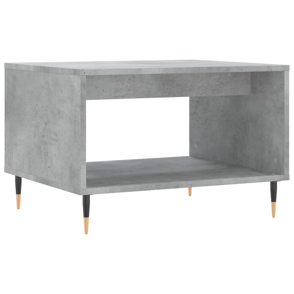 Salongbord betonggrå 60x50x40 cm konstruert tre