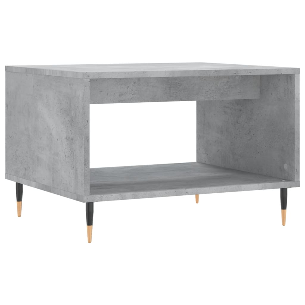 Salongbord betonggrå 60x50x40 cm konstruert tre
