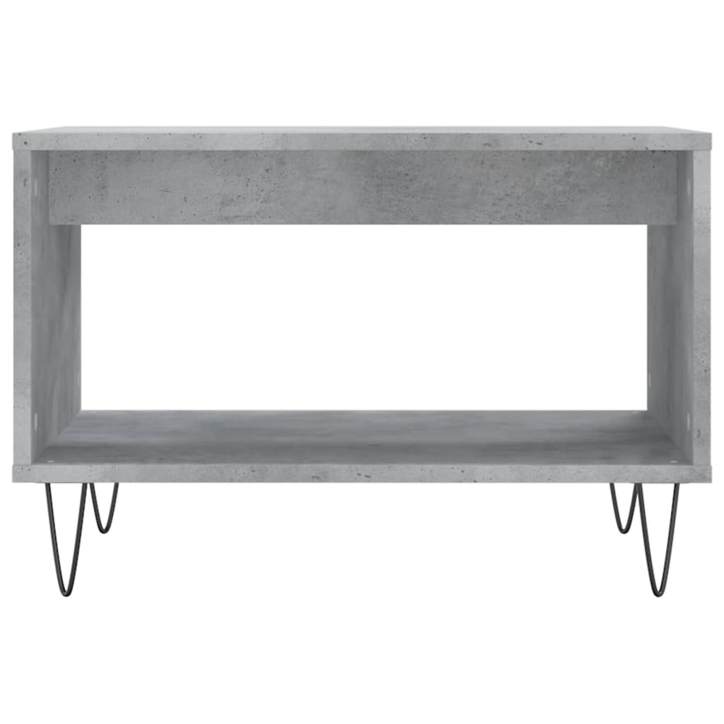 Salongbord betonggrå 60x50x40 cm konstruert tre