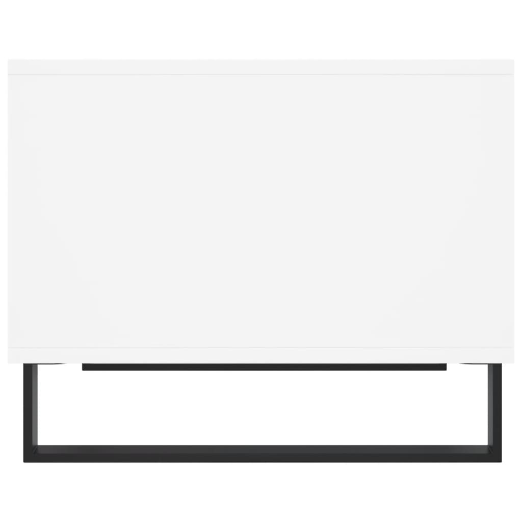 Salongbord hvit 60x50x40 cm konstruert tre