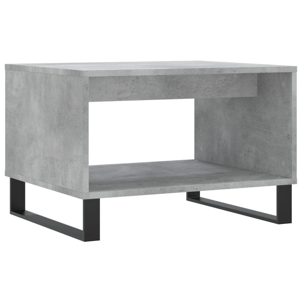 Salongbord betonggrå 60x50x40 cm konstruert tre