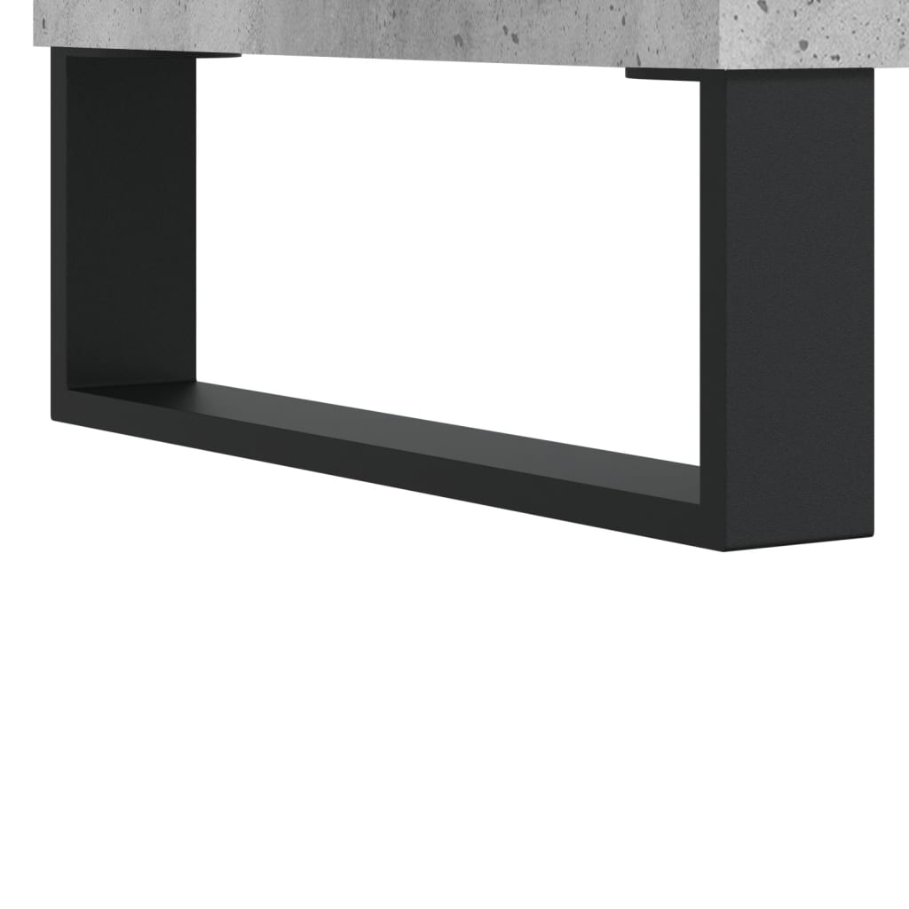 Salongbord betonggrå 60x50x40 cm konstruert tre