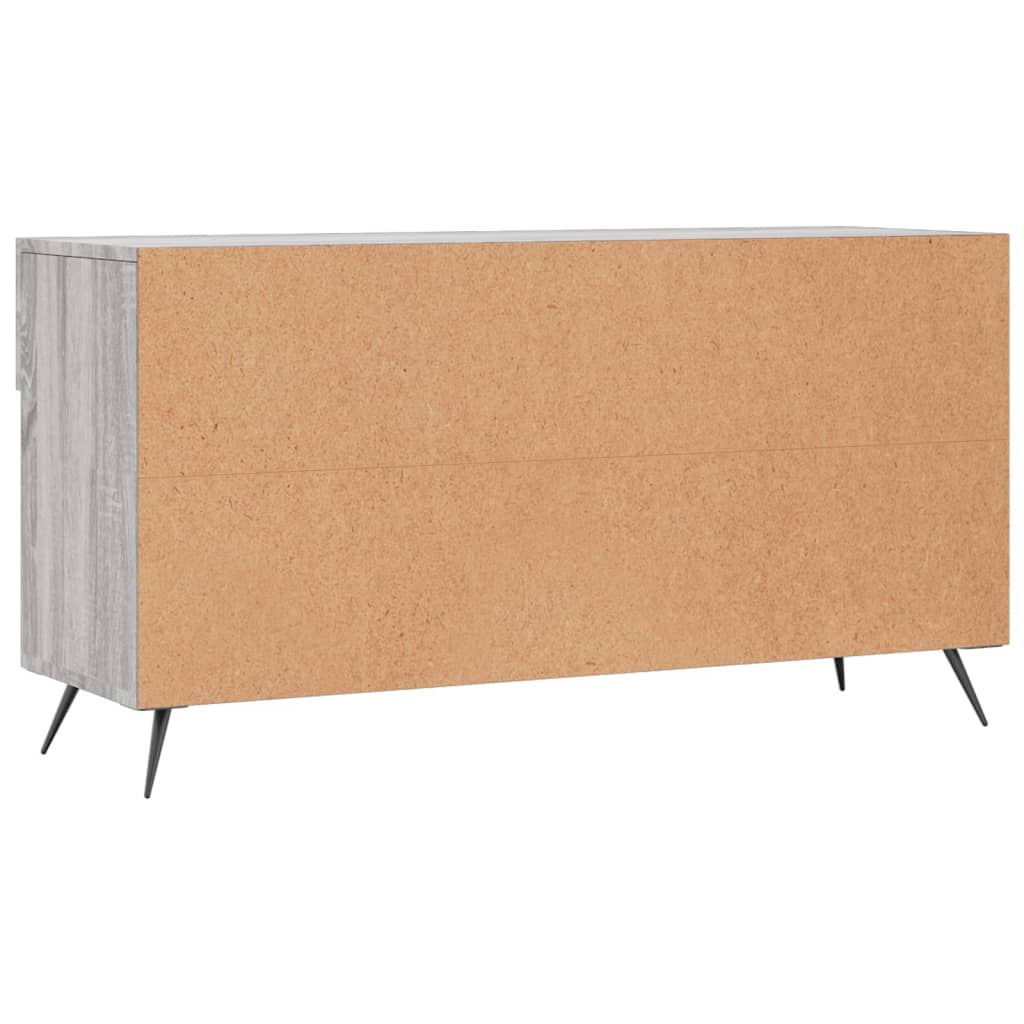 Skoskap grå sonoma 102x35x55 cm konstruert tre