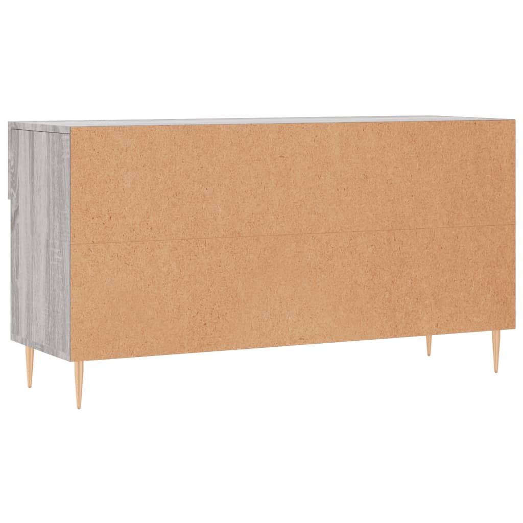 Skoskap grå sonoma 102x35x55 cm konstruert tre