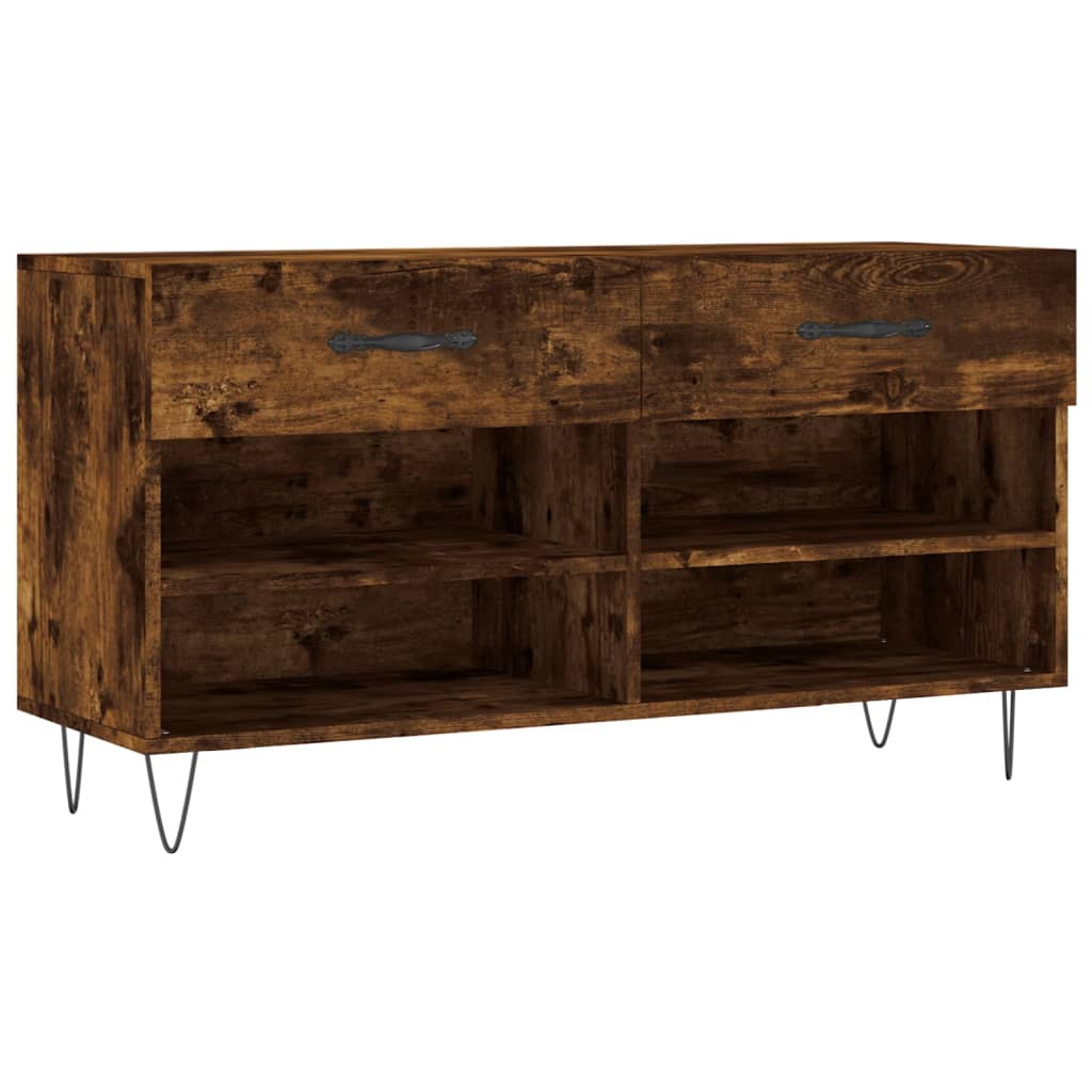 Skobenk røkt eik 102x35x55 cm konstruert tre