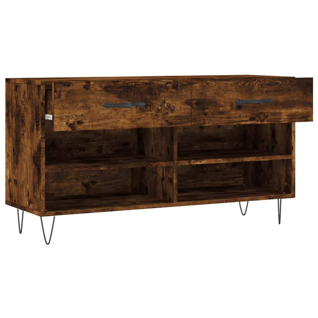 Skobenk røkt eik 102x35x55 cm konstruert tre