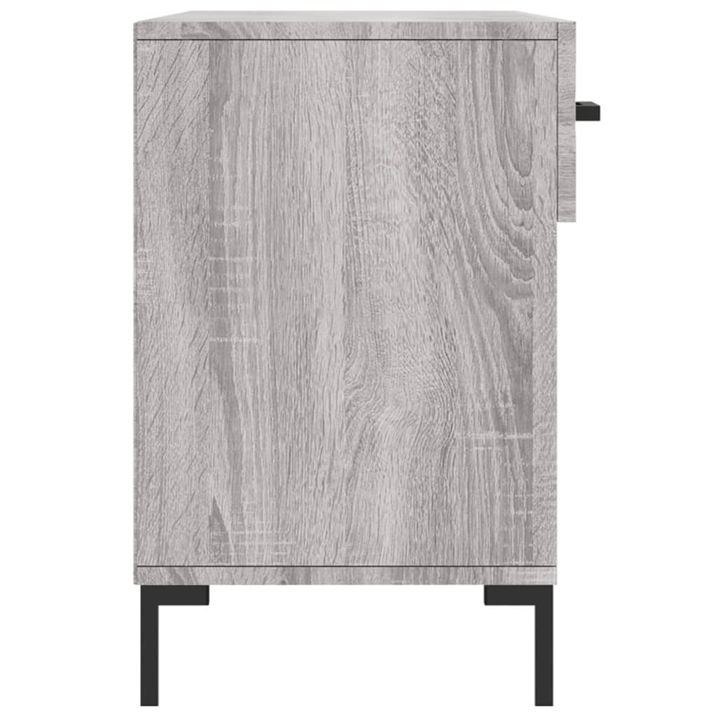 Skoskap grå sonoma 102x35x55 cm konstruert tre