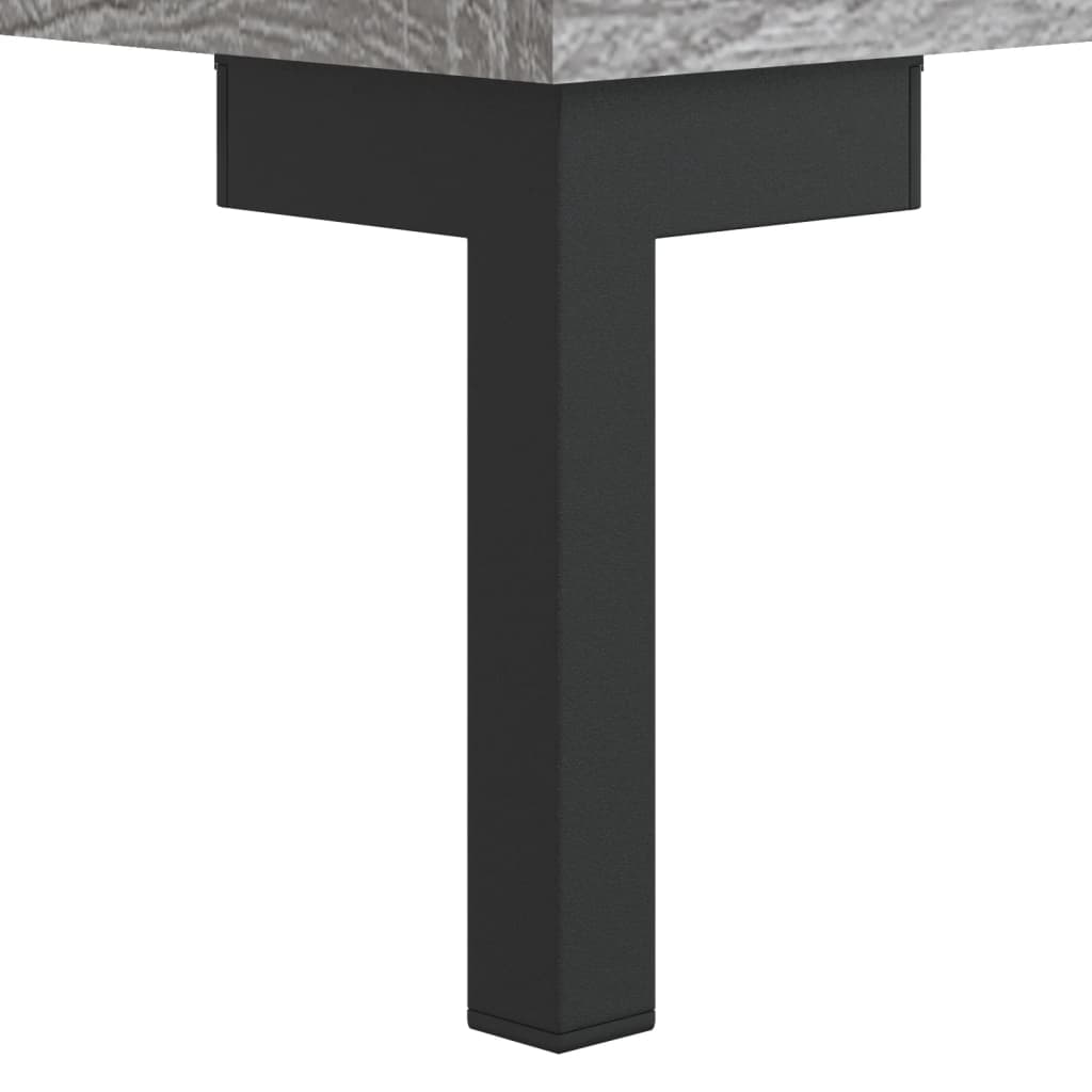 Skoskap grå sonoma 102x35x55 cm konstruert tre
