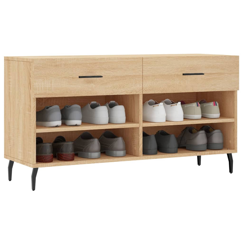 Skoskap sonoma eik 102x35x55 cm konstruert tre