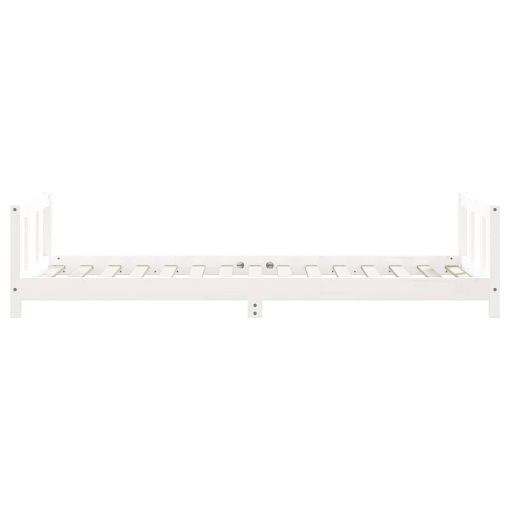 Barnesengeramme hvit 90x190 cm heltre furu
