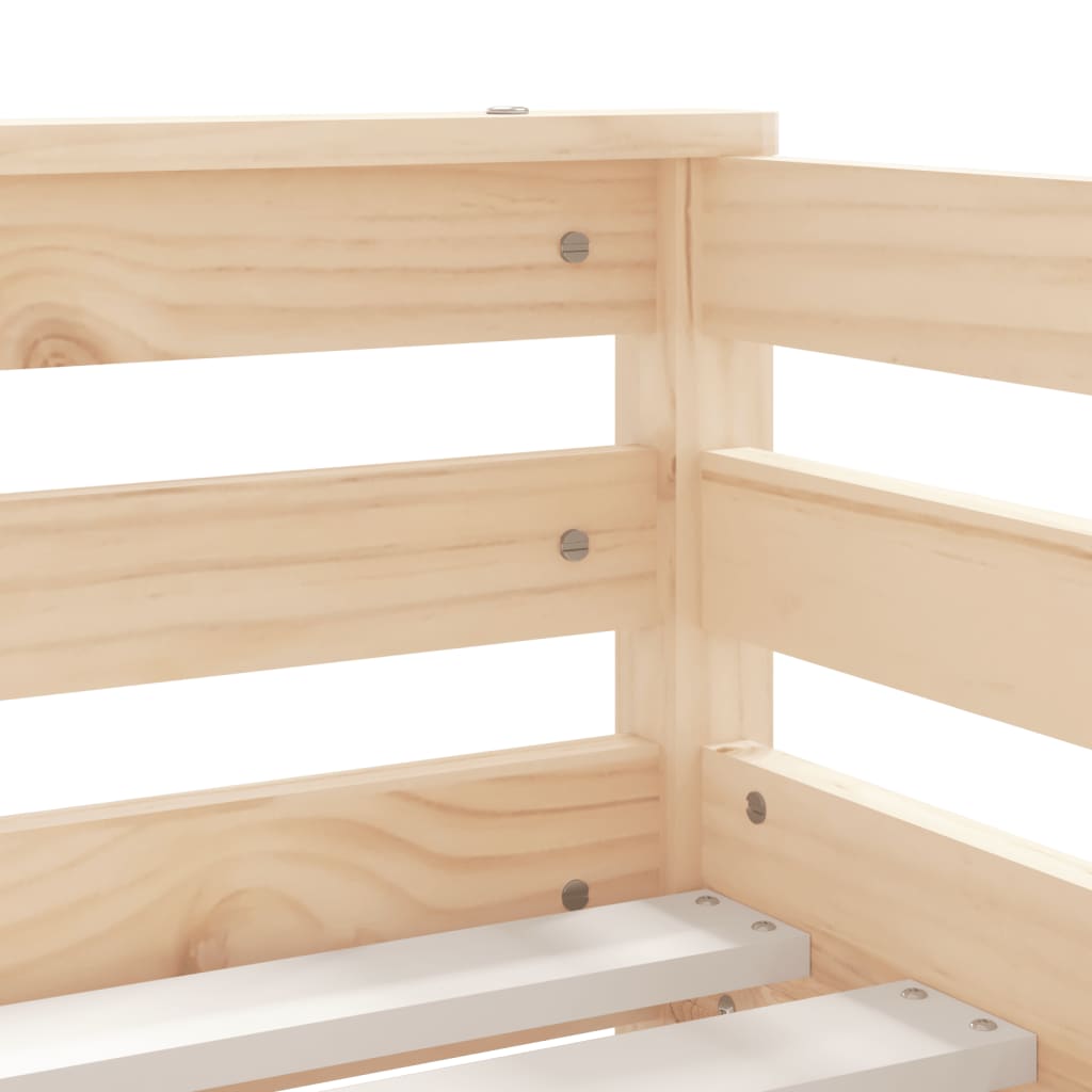 Barnesengeramme med skuffer 70x140 cm heltre furu