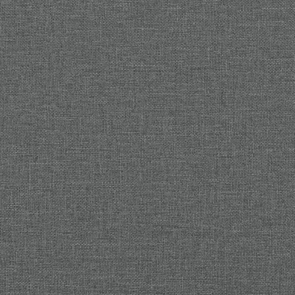 Dagseng med madrass mørkegrå 90x190 cm stoff