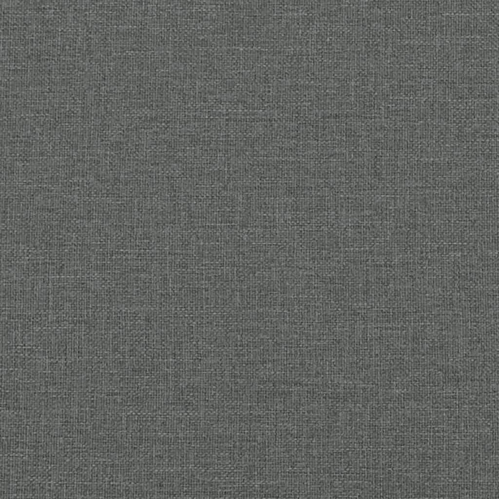 Uttrekkbar dagseng med skuffer mørkegrå 90x190 cm stoff