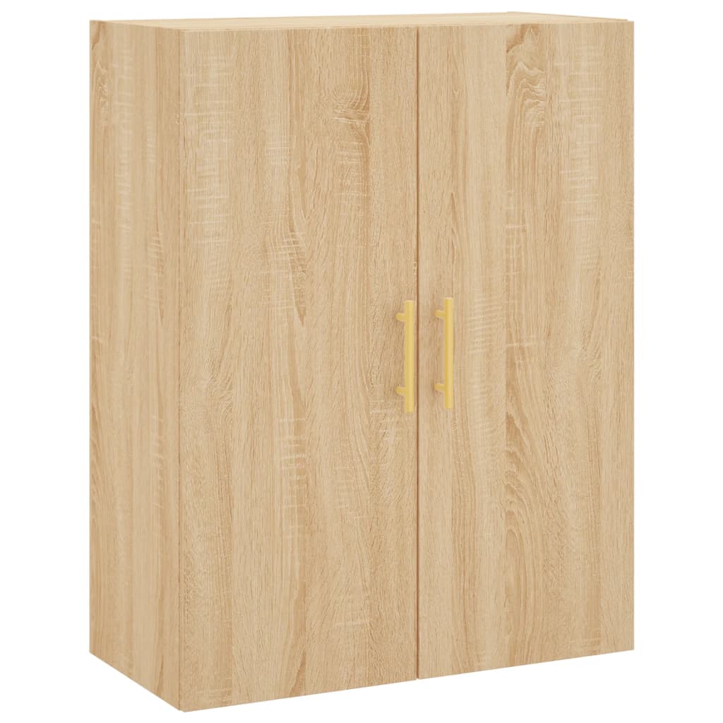 Highboard sonoma eik 69,5x34x180 cm konstruert tre