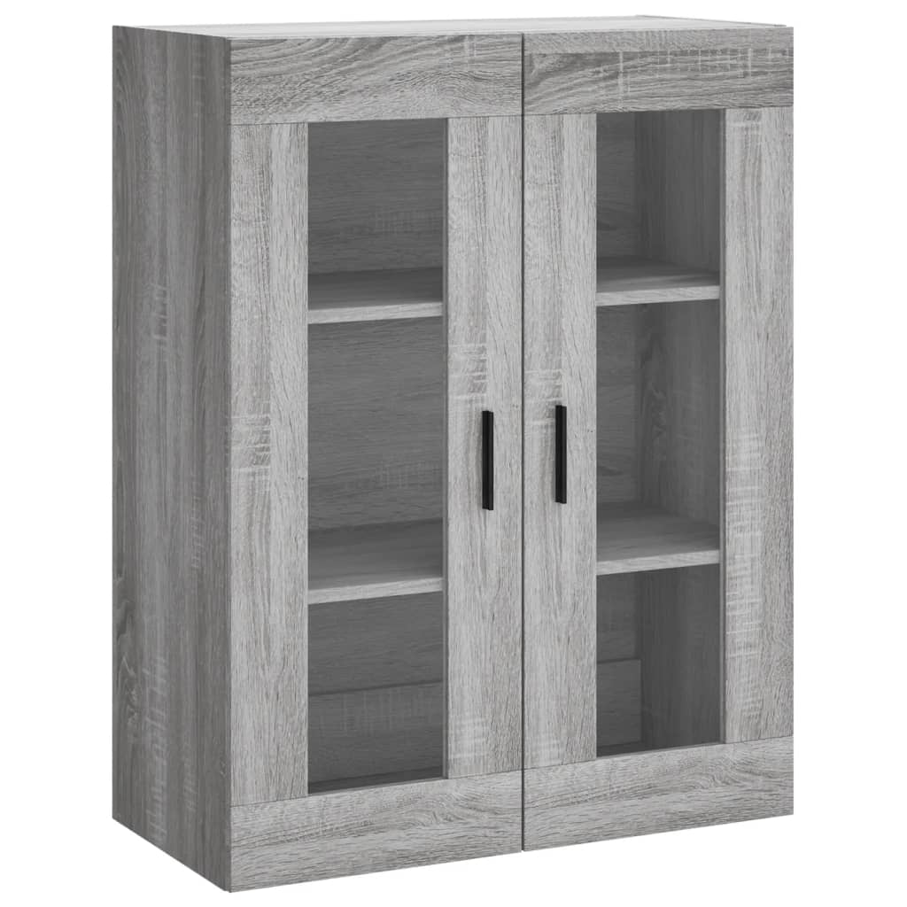 Highboard grå sonoma 69,5x34x180 cm konstruert tre vidaXL