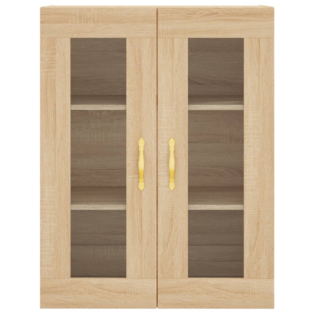 Highboard sonoma eik 69,5x34x180 cm konstruert tre