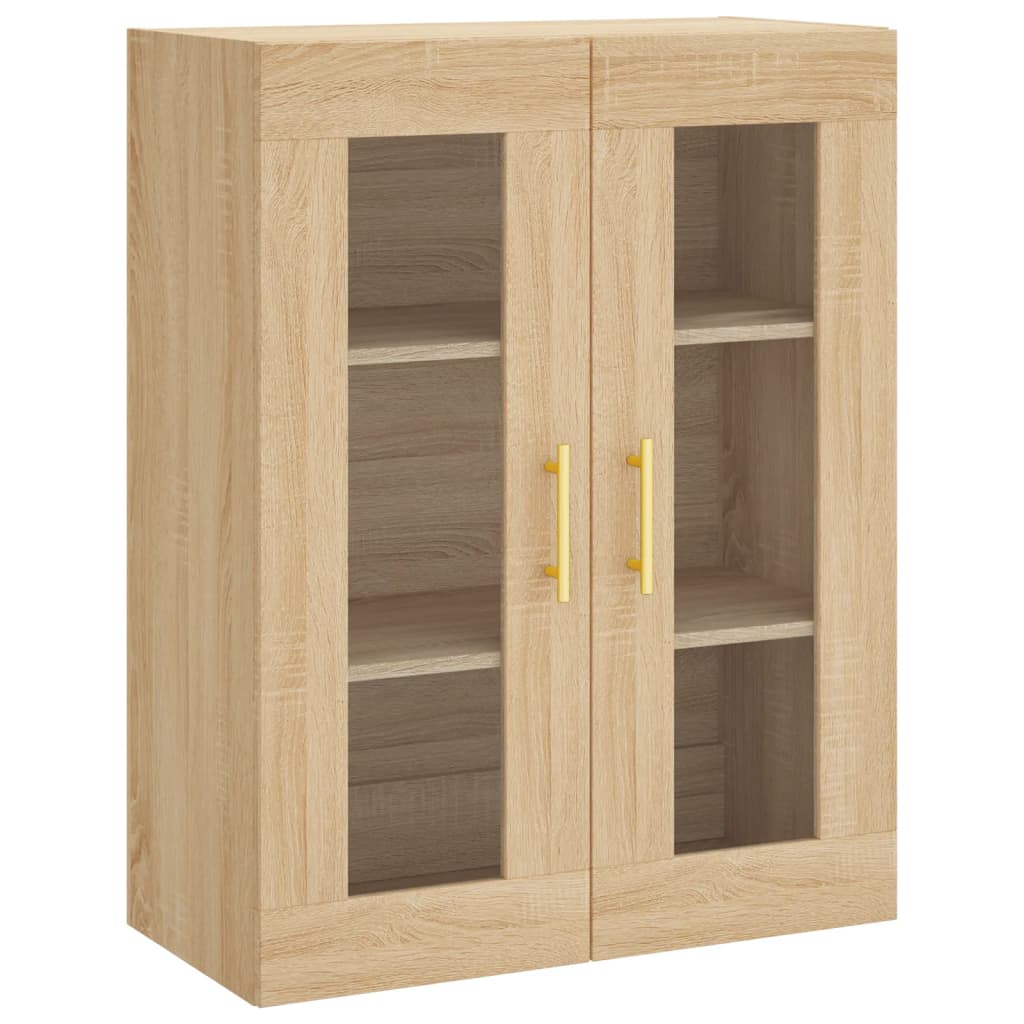 Highboard sonoma eik 69,5x34x180 cm konstruert tre