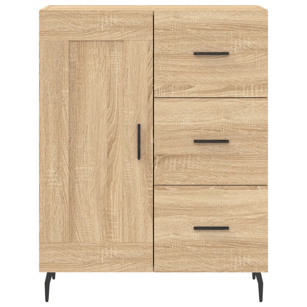 Highboard sonoma eik 69,5x34x180 cm konstruert tre