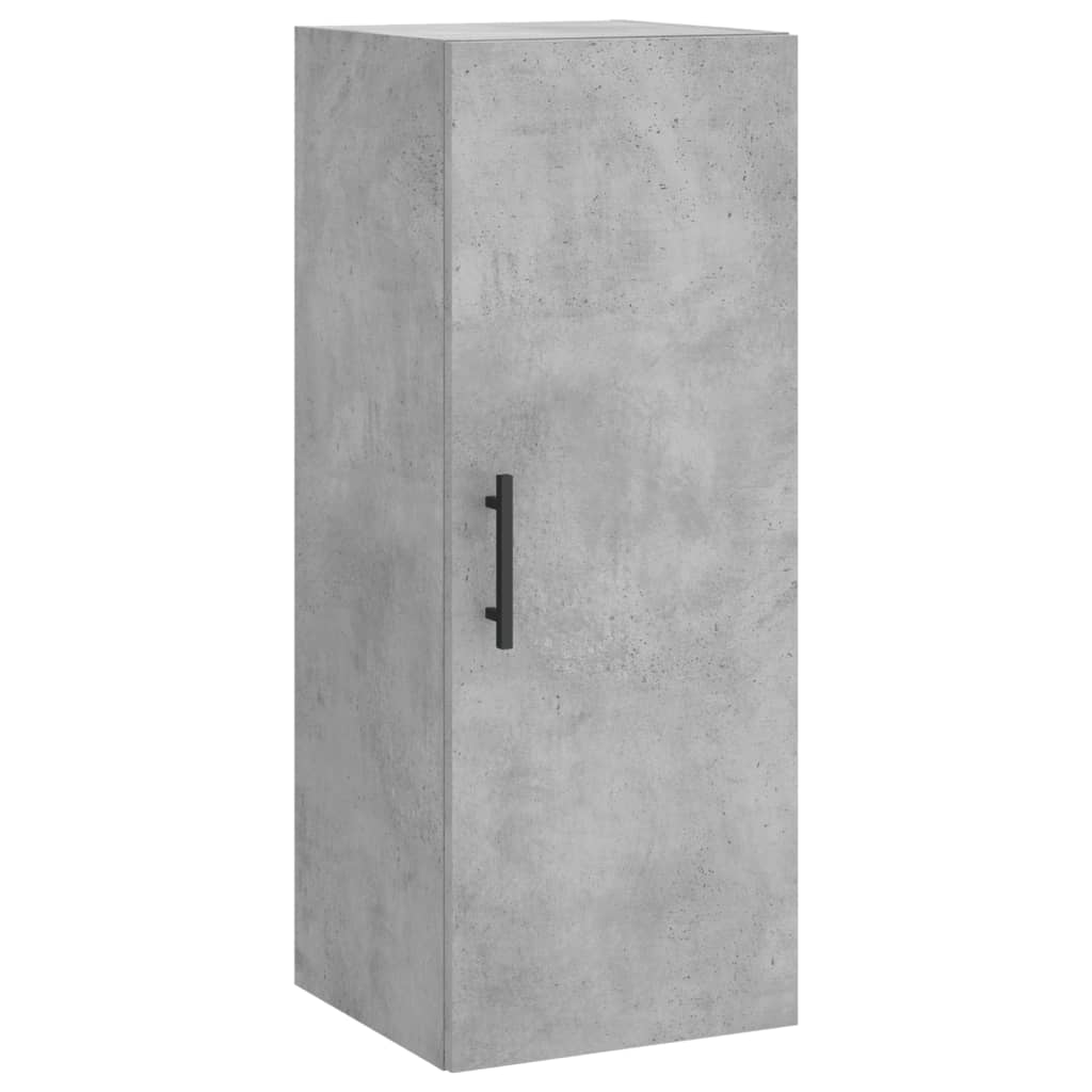Highboard betonggrå 34,5x34x180 cm konstruert tre vidaXL