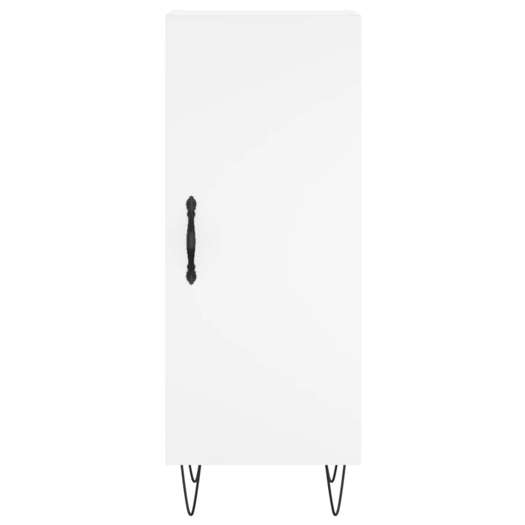 Highboard hvit 34,5x34x180 cm konstruert tre vidaXL