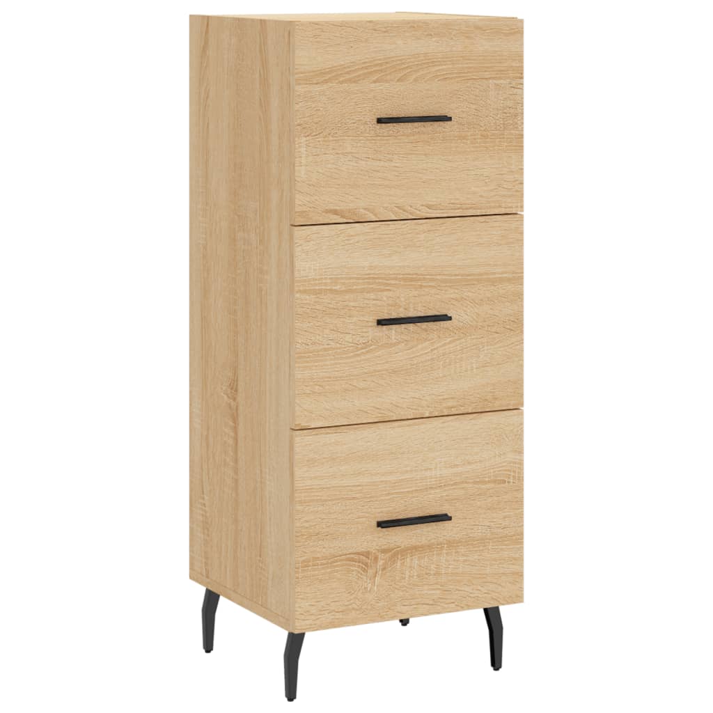 Highboard sonoma eik 34,5x34x180 cm konstruert tre